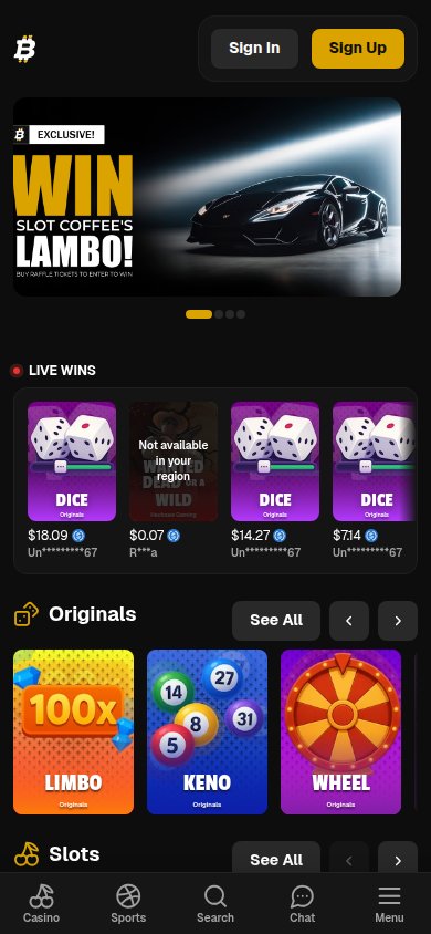 BitFortune Casino mobile preview