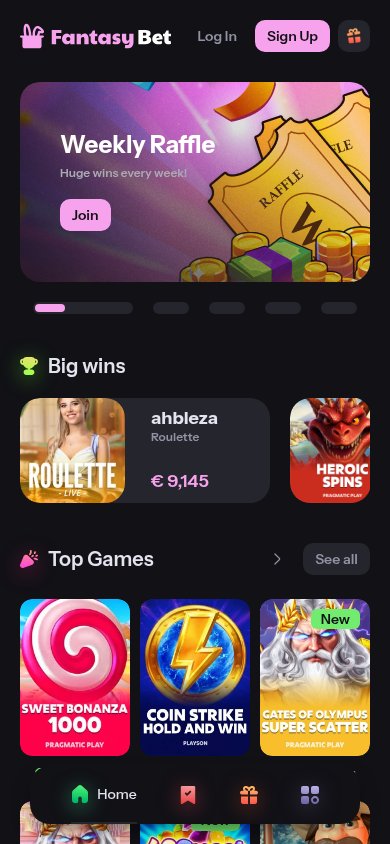 FantasyBet Casino mobile preview