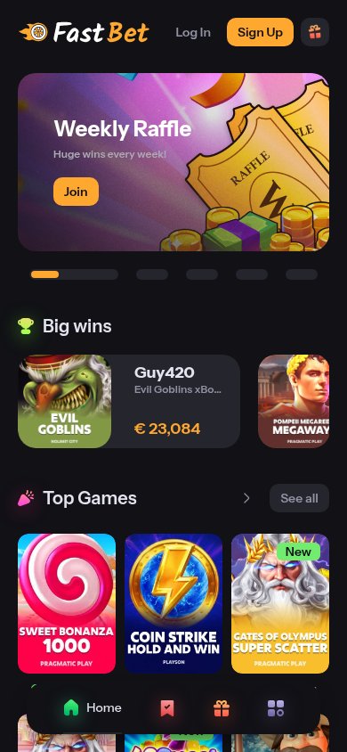 Fast Bet Casino mobile preview