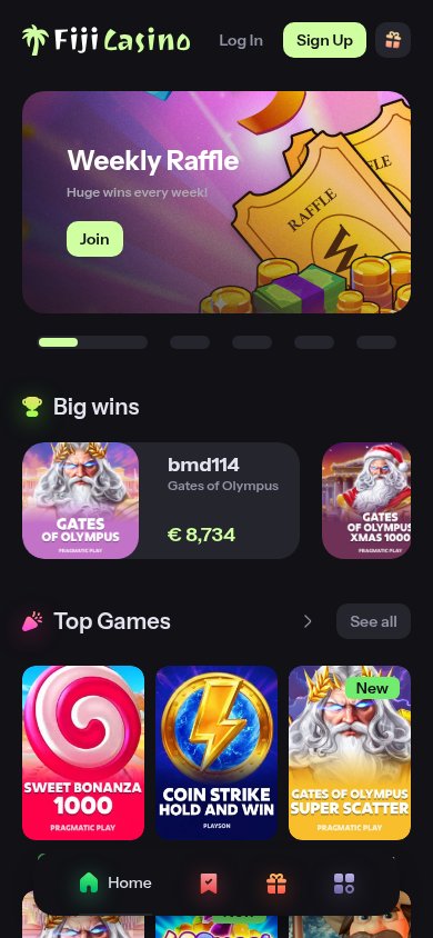 Fiji Casino mobile preview