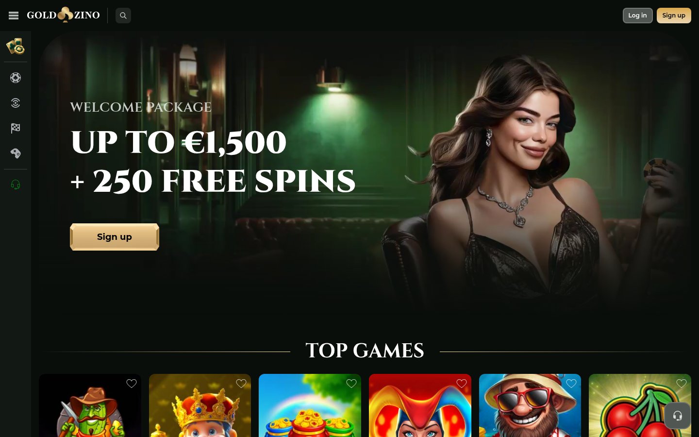Goldzino Casino desktop preview