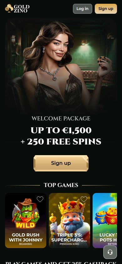 Goldzino Casino mobile preview
