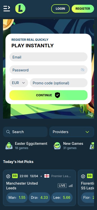 Lolo Casino mobile preview