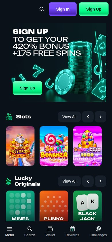 Lucky Anon Casino mobile preview