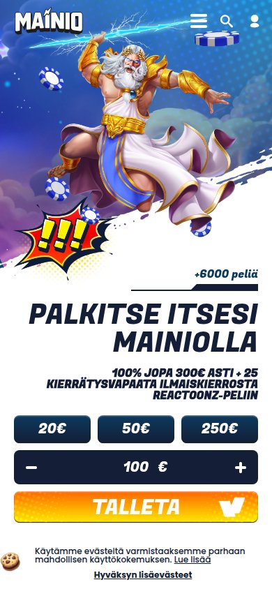 Mainio Casino mobile preview