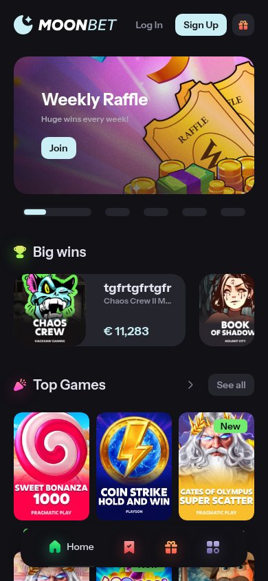 MoonBet Casino mobile preview