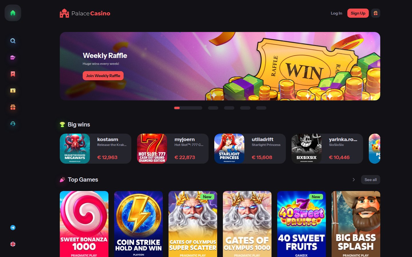 PalaceCasino desktop preview