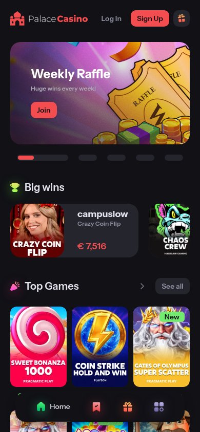 PalaceCasino mobile preview