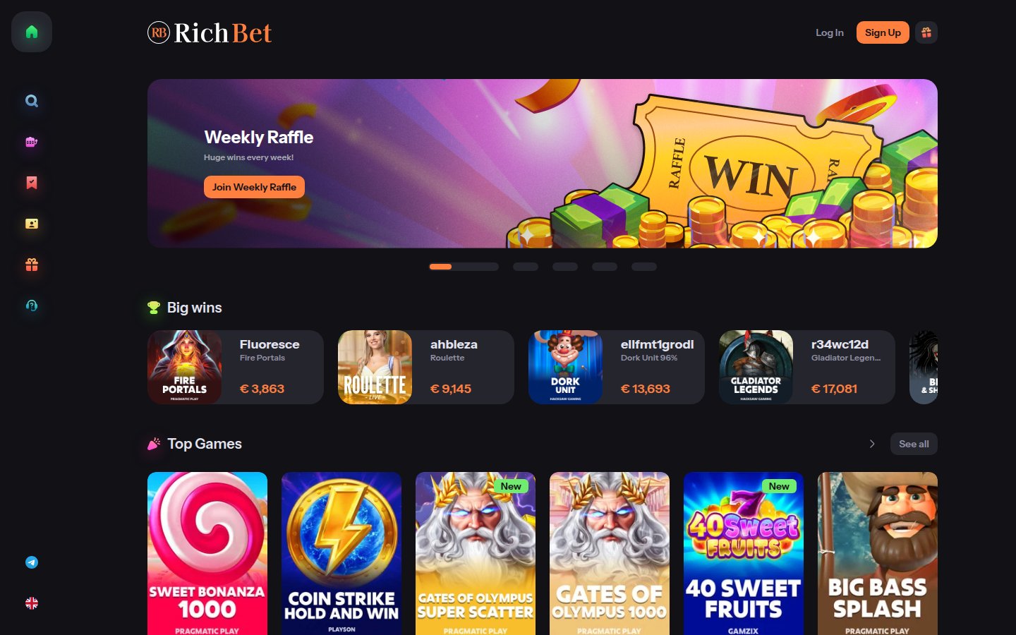 RichBet Casino desktop preview