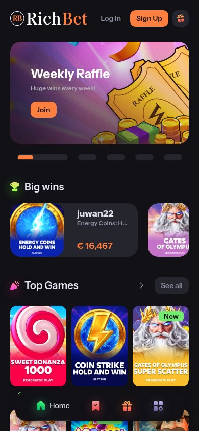 RichBet Casino mobile preview