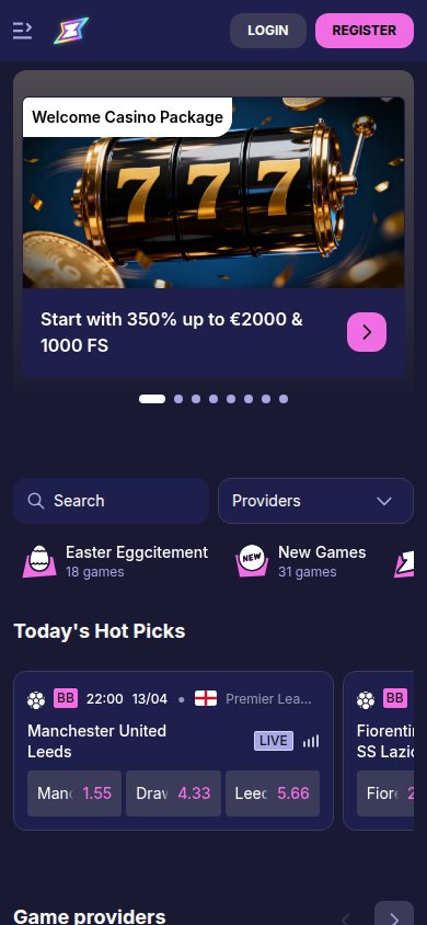 Rizzio Casino mobile preview