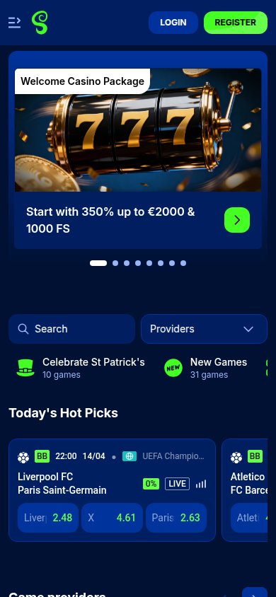 Spinny Casino mobile preview